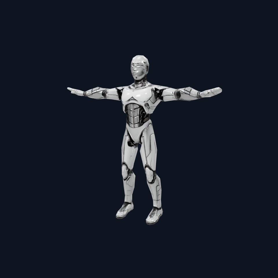 Humanoid Robot Model Pack with PBR Textures